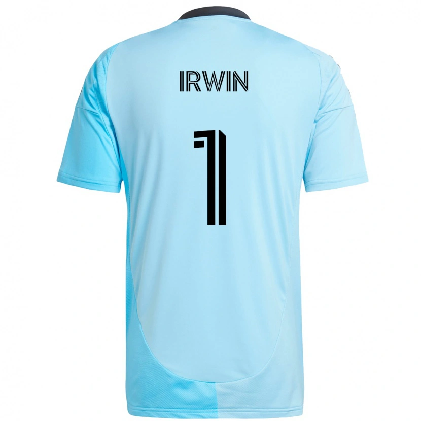 Danxen Mulher Camisola Clint Irwin #1 Azul Celeste Alternativa 2025/26 Camisa Brasil