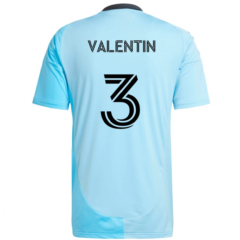 Danxen Mulher Camisola Zarek Valentin #3 Azul Celeste Alternativa 2025/26 Camisa Brasil