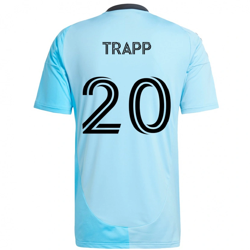 Danxen Mulher Camisola Wil Trapp #20 Azul Celeste Alternativa 2025/26 Camisa Brasil