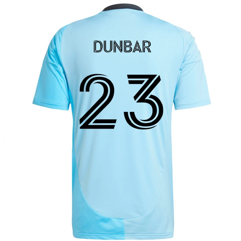 Danxen Mulher Camisola Cameron Dunbar #23 Azul Celeste Alternativa 2025/26 Camisa Brasil