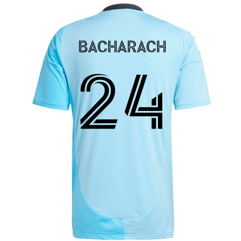 Danxen Mulher Camisola Hugo Bacharach #24 Azul Celeste Alternativa 2025/26 Camisa Brasil