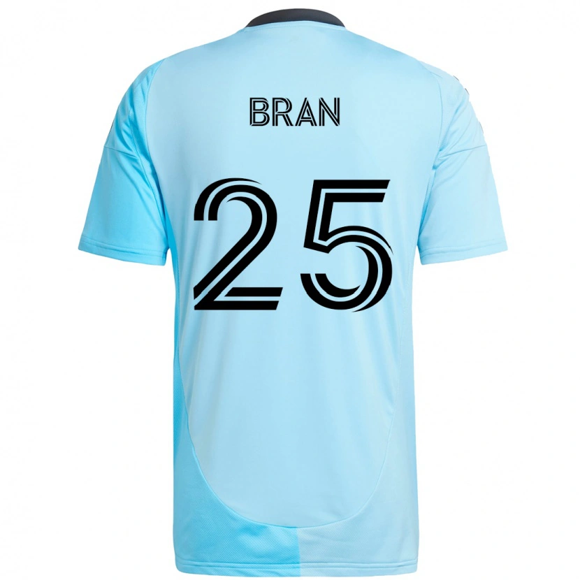 Danxen Mulher Camisola Alejandro Bran #25 Azul Celeste Alternativa 2025/26 Camisa Brasil