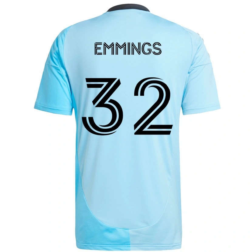 Danxen Mulher Camisola Fred Emmings #32 Azul Celeste Alternativa 2025/26 Camisa Brasil