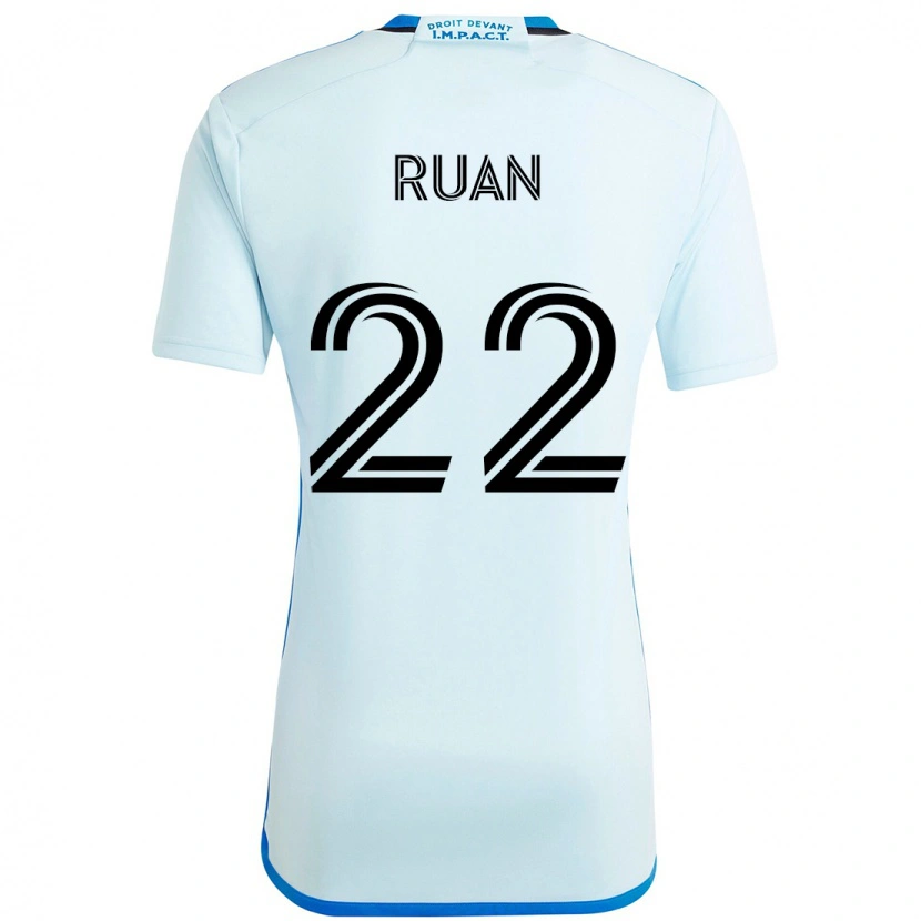 Danxen Mulher Camisola Ruan #22 Azul Celeste Azul Escuro Alternativa 2025/26 Camisa Brasil