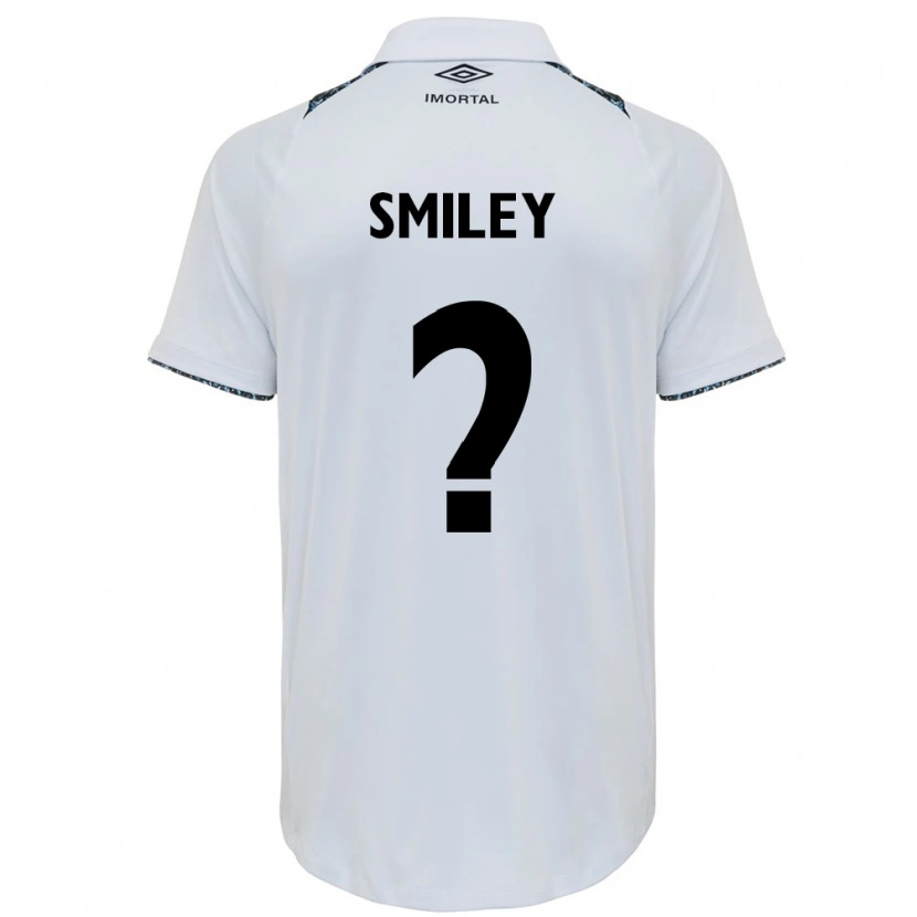 Danxen Mulher Camisola Smiley #0 Branco Azul Alternativa 2025/26 Camisa Brasil