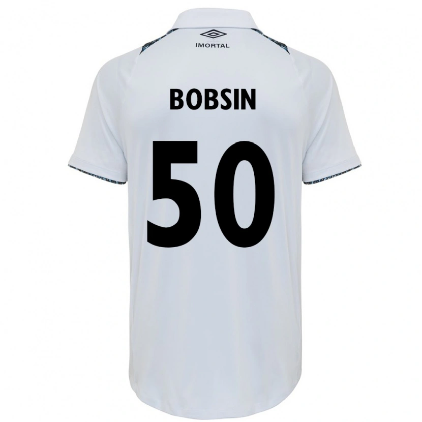 Danxen Mulher Camisola Victor Bobsin #50 Branco Azul Alternativa 2025/26 Camisa Brasil