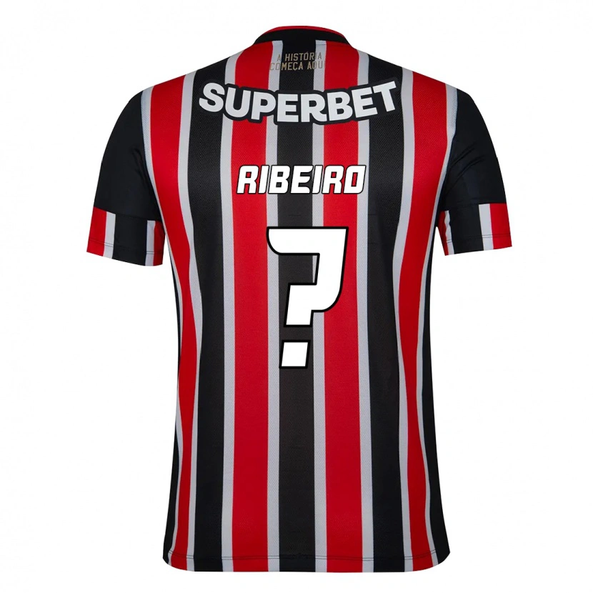 Danxen Mulher Camisola Thiago Ribeiro #0 Preto Vermelho Alternativa 2025/26 Camisa Brasil