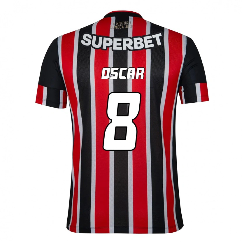 Danxen Mulher Camisola Oscar #8 Preto Vermelho Alternativa 2025/26 Camisa Brasil