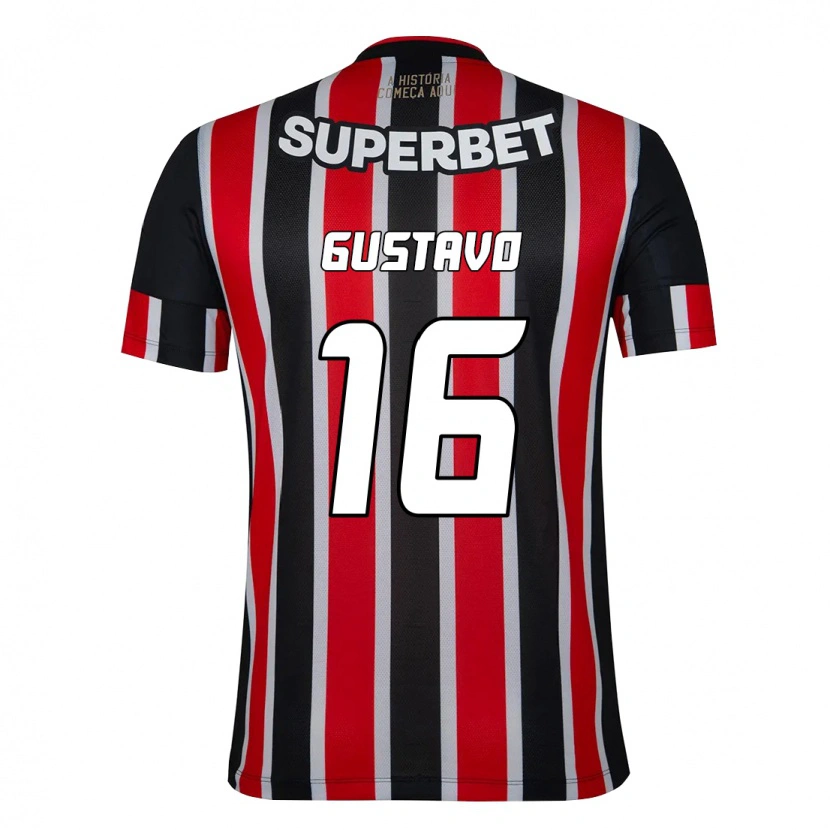 Danxen Mulher Camisola Luiz Gustavo #16 Preto Vermelho Alternativa 2025/26 Camisa Brasil