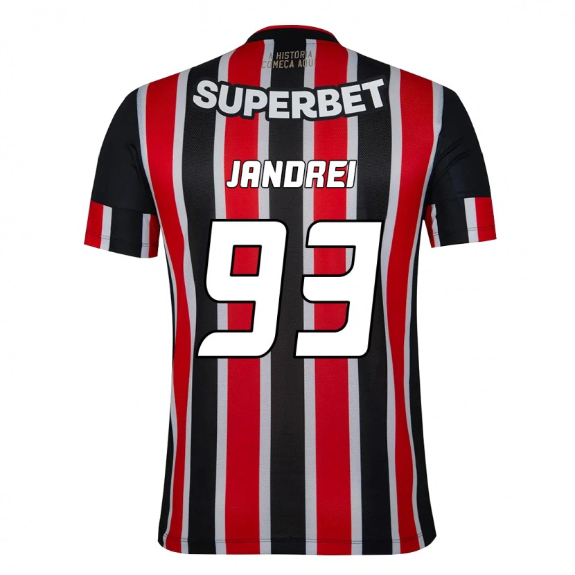 Danxen Mulher Camisola Jandrei #93 Preto Vermelho Alternativa 2025/26 Camisa Brasil