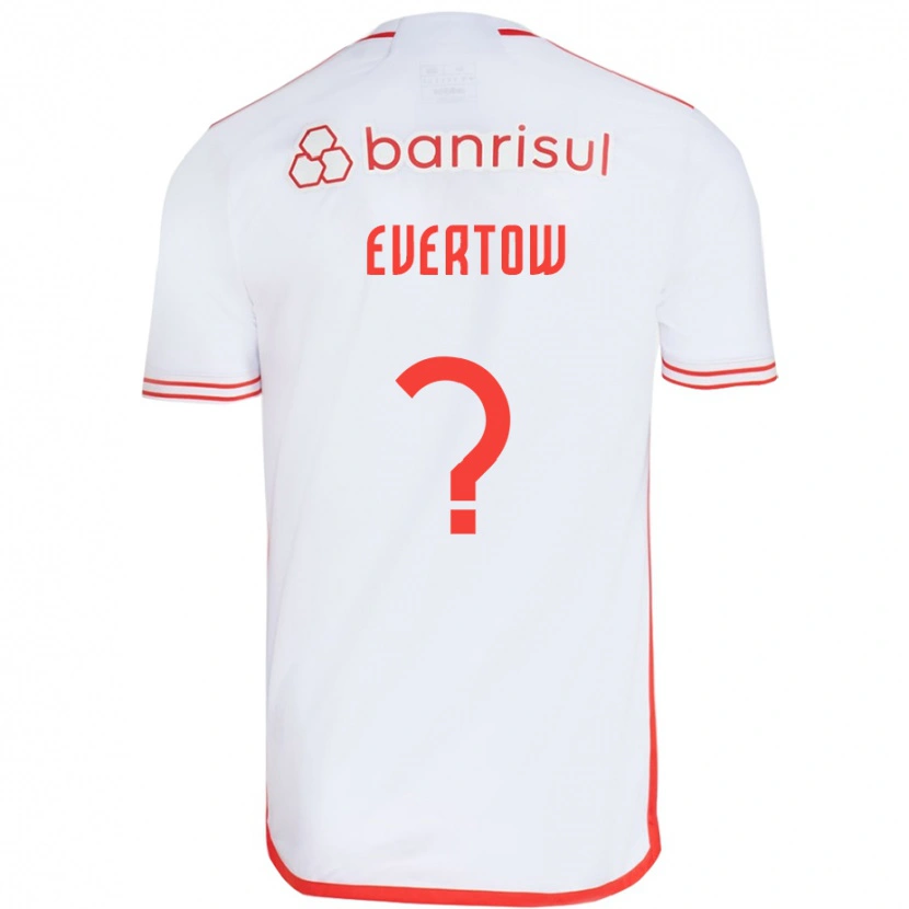 Danxen Mulher Camisola Evertow #0 Branco Vermelho Alternativa 2025/26 Camisa Brasil