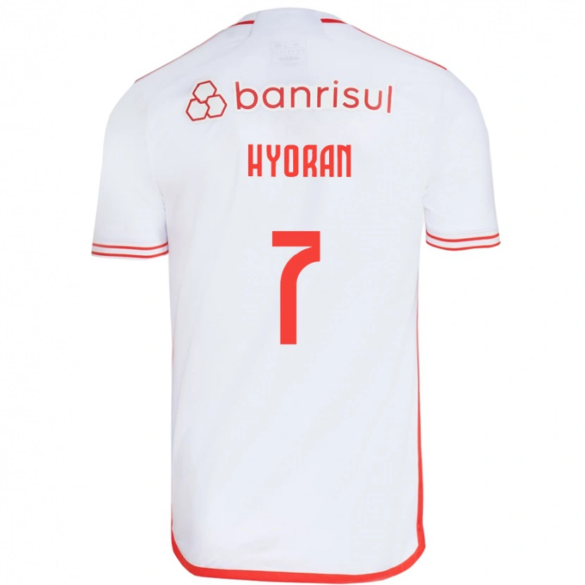 Danxen Mulher Camisola Hyoran #7 Branco Vermelho Alternativa 2025/26 Camisa Brasil