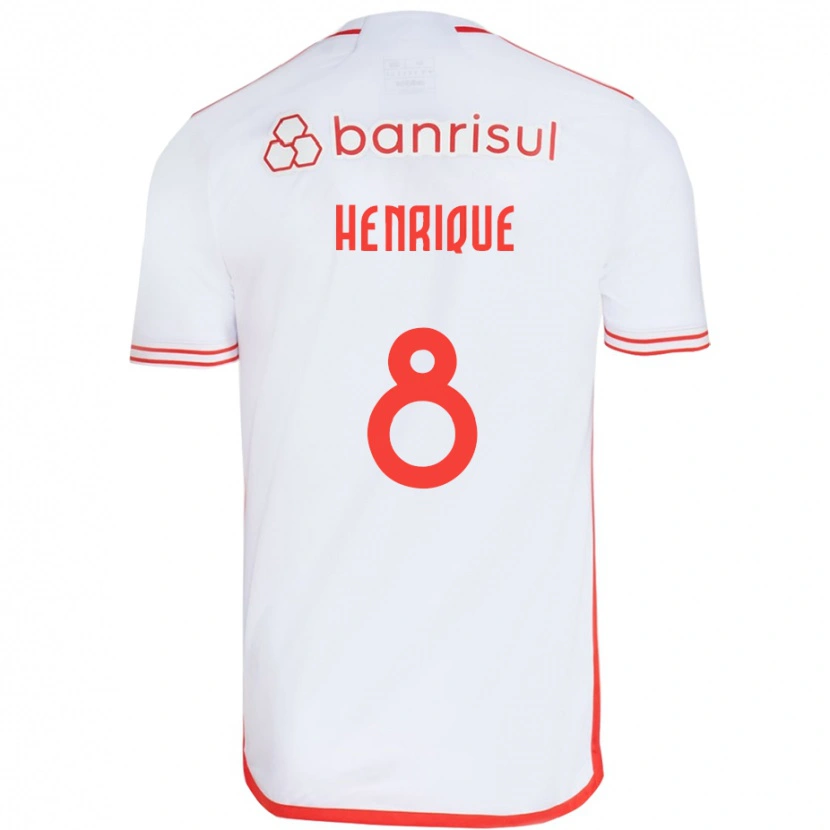 Danxen Mulher Camisola Bruno Henrique #8 Branco Vermelho Alternativa 2025/26 Camisa Brasil