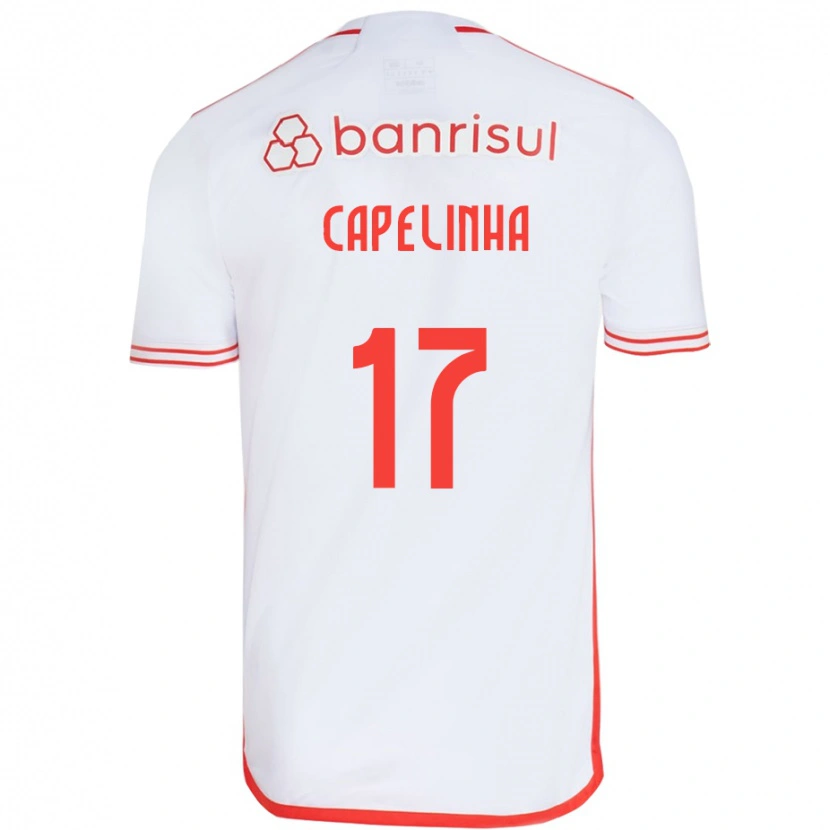 Danxen Mulher Camisola Capelinha #17 Branco Vermelho Alternativa 2025/26 Camisa Brasil