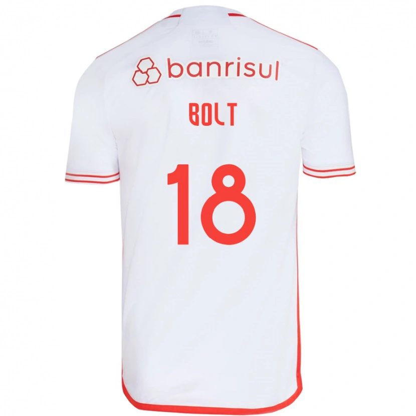 Danxen Mulher Camisola Tamara Bolt #18 Branco Vermelho Alternativa 2025/26 Camisa Brasil