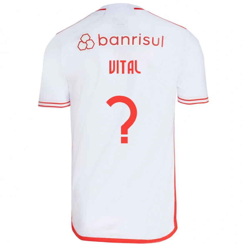 Danxen Mulher Camisola Lucas Vital #0 Branco Vermelho Alternativa 2025/26 Camisa Brasil