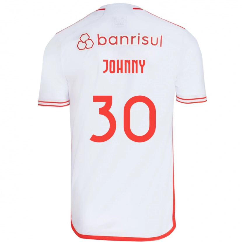 Danxen Mulher Camisola Johnny #30 Branco Vermelho Alternativa 2025/26 Camisa Brasil