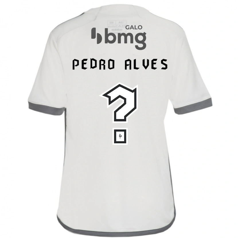 Danxen Mulher Camisola Pedro Alves #0 Branco Sujo Alternativa 2025/26 Camisa Brasil