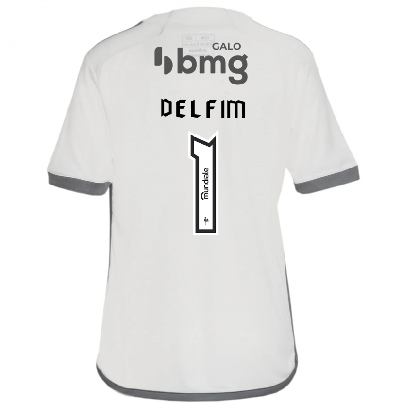 Danxen Mulher Camisola Gabriel Delfim #1 Branco Sujo Alternativa 2025/26 Camisa Brasil