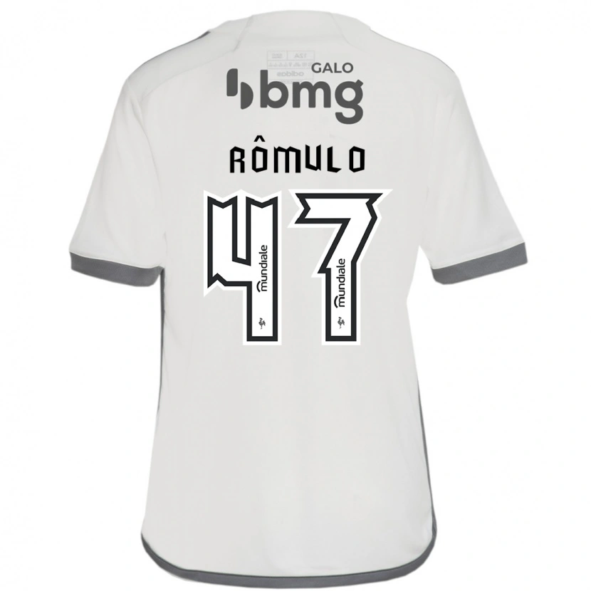 Danxen Mulher Camisola Rômulo #47 Branco Sujo Alternativa 2025/26 Camisa Brasil