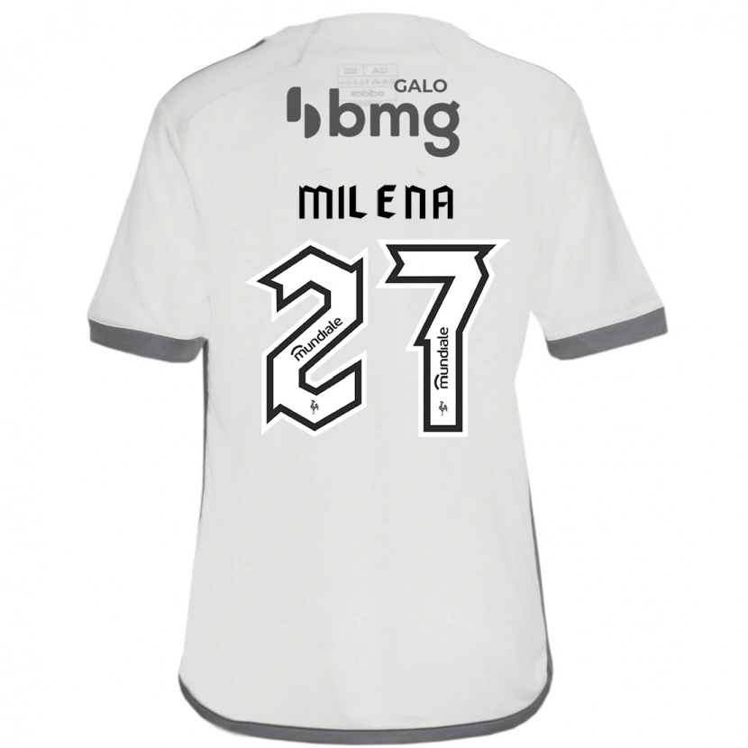 Danxen Mulher Camisola Milena #27 Branco Sujo Alternativa 2025/26 Camisa Brasil