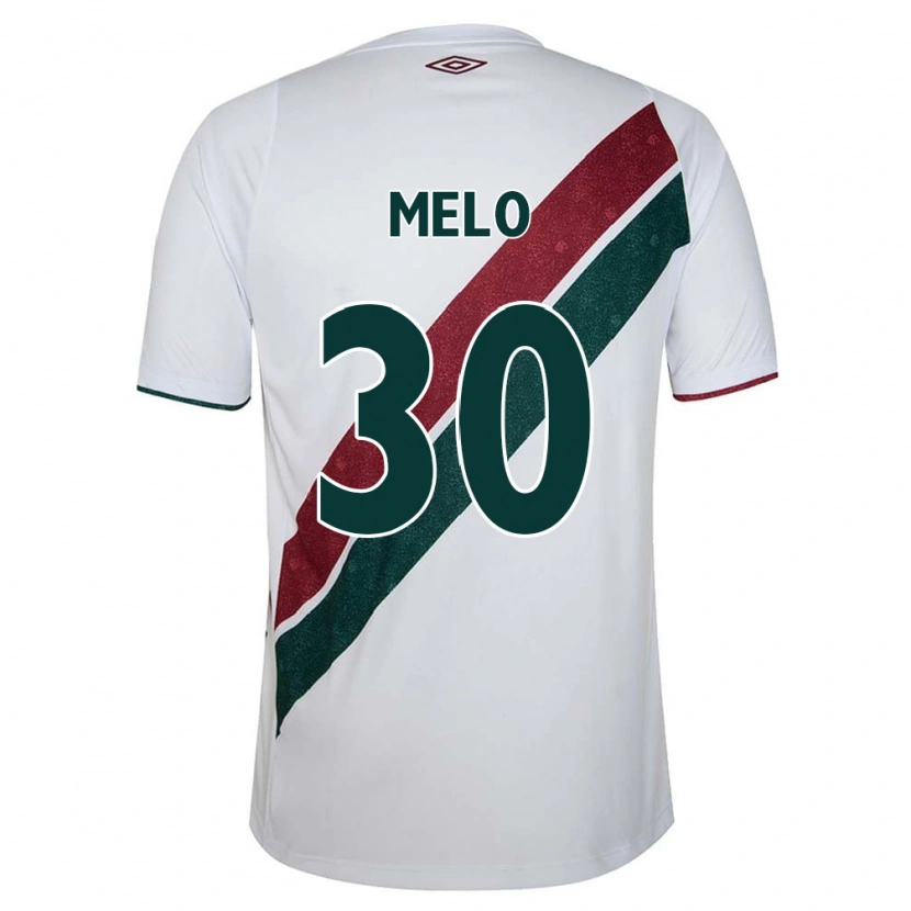 Danxen Mulher Camisola Felipe Melo #30 Branco Verde Bordô Alternativa 2025/26 Camisa Brasil
