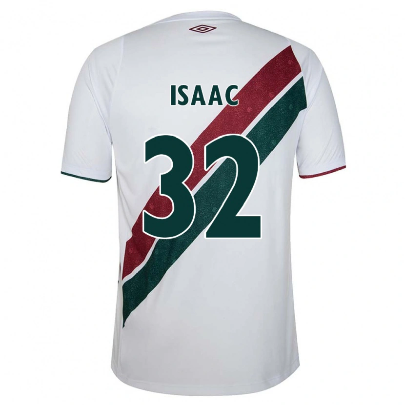 Danxen Mulher Camisola Isaac #32 Branco Verde Bordô Alternativa 2025/26 Camisa Brasil
