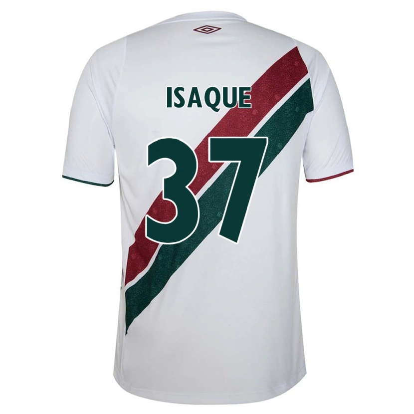 Danxen Mulher Camisola Isaque #37 Branco Verde Bordô Alternativa 2025/26 Camisa Brasil