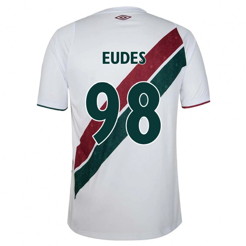Danxen Mulher Camisola Vitor Eudes #98 Branco Verde Bordô Alternativa 2025/26 Camisa Brasil