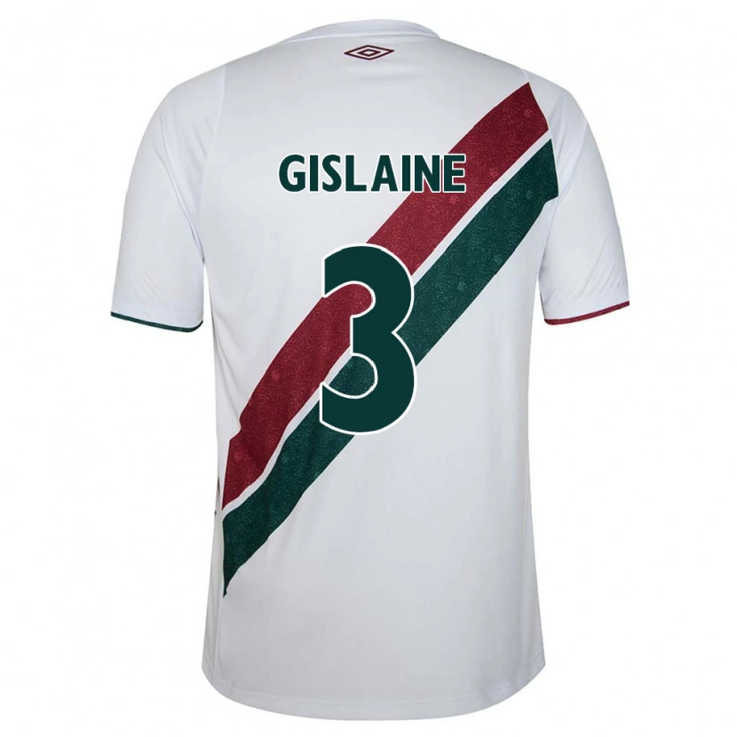 Danxen Mulher Camisola Gislaine #3 Branco Verde Bordô Alternativa 2025/26 Camisa Brasil