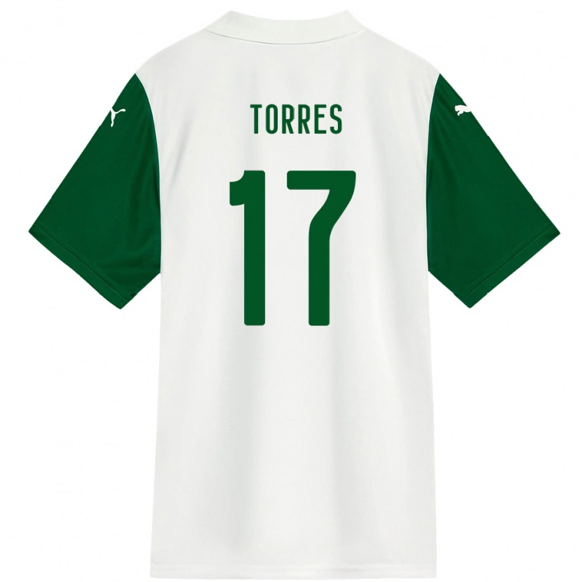 Danxen Mulher Camisola Facundo Torres #17 Branco Verde Alternativa 2025/26 Camisa Brasil