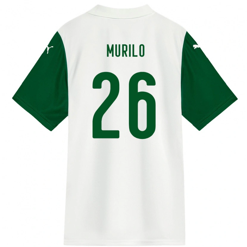 Danxen Mulher Camisola Murilo #26 Branco Verde Alternativa 2025/26 Camisa Brasil
