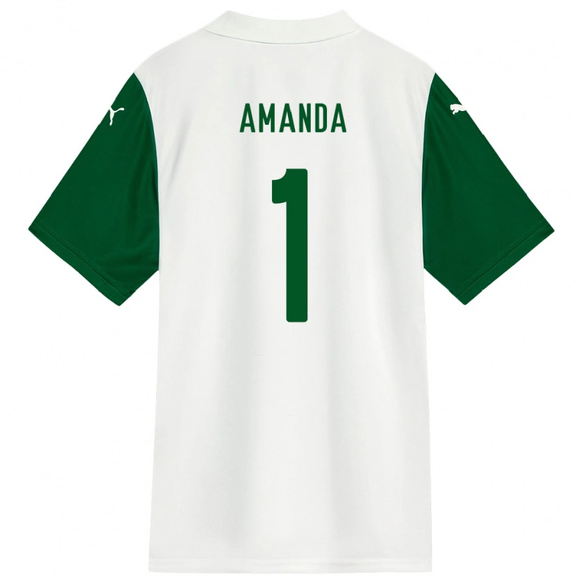 Danxen Mulher Camisola Amanda #1 Branco Verde Alternativa 2025/26 Camisa Brasil