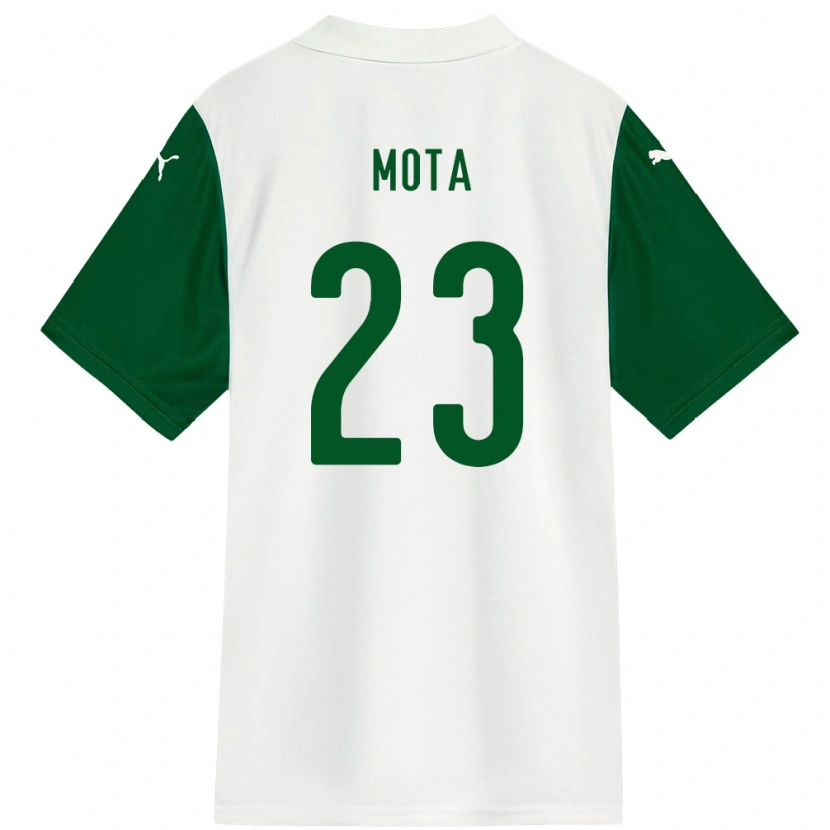 Danxen Mulher Camisola Flávia Mota #23 Branco Verde Alternativa 2025/26 Camisa Brasil