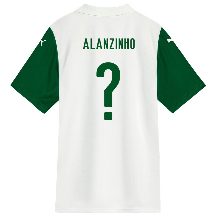 Danxen Mulher Camisola Alanzinho #0 Branco Verde Alternativa 2025/26 Camisa Brasil