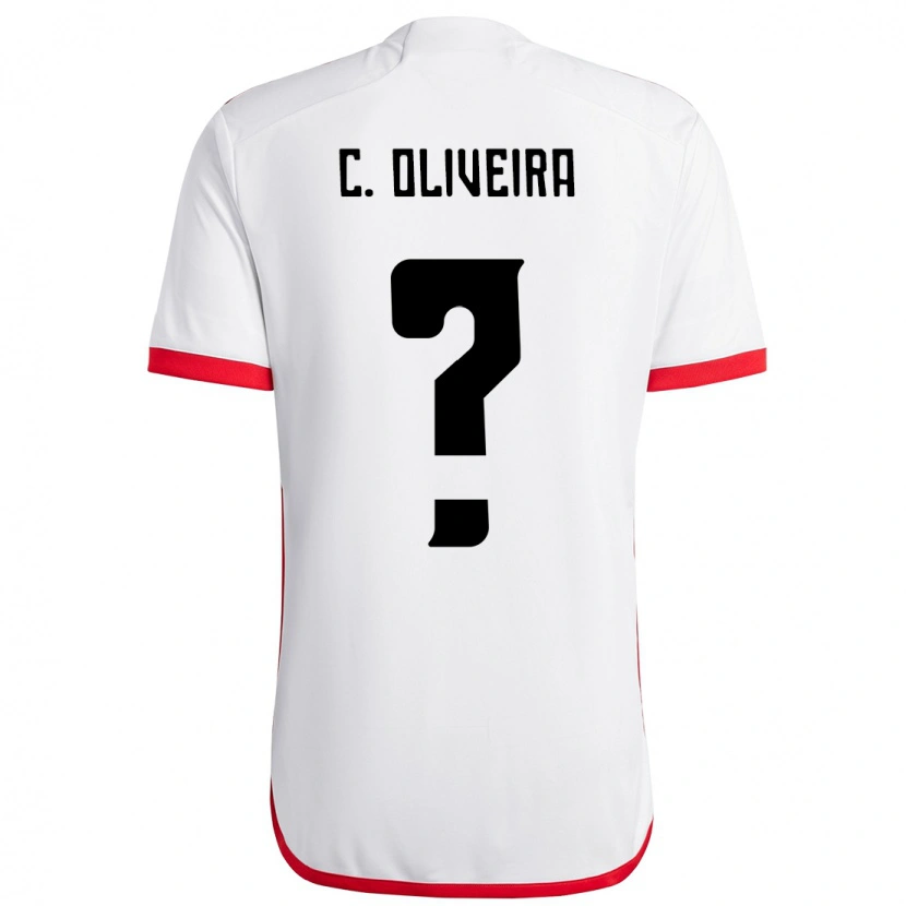 Danxen Mulher Camisola Christian Oliveira #0 Branco Vermelho Alternativa 2025/26 Camisa Brasil
