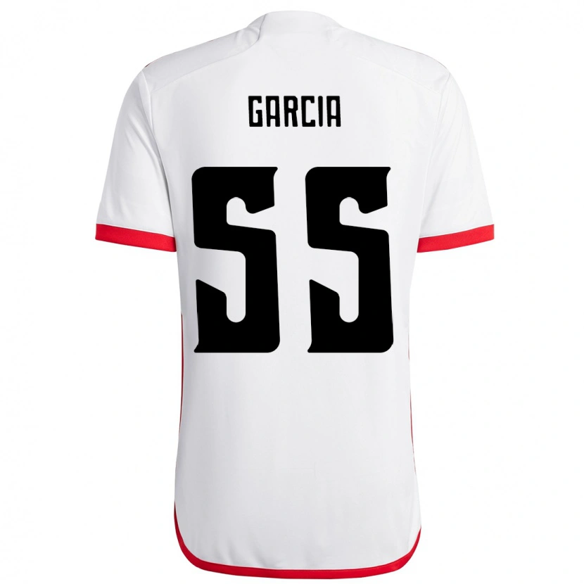 Danxen Mulher Camisola Caio Garcia #55 Branco Vermelho Alternativa 2025/26 Camisa Brasil