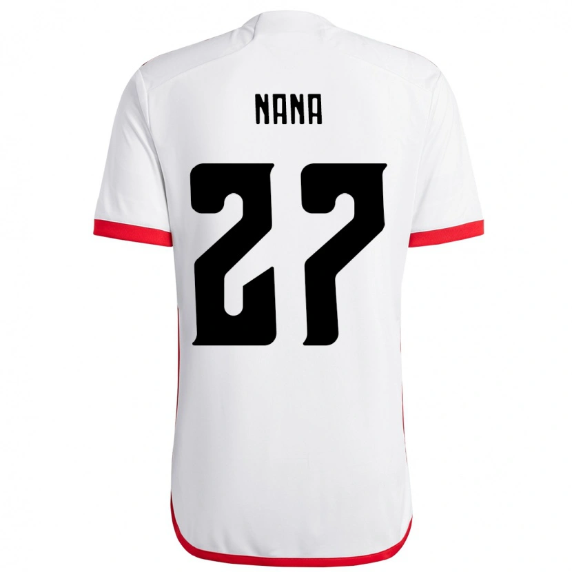 Danxen Mulher Camisola Naná #27 Branco Vermelho Alternativa 2025/26 Camisa Brasil