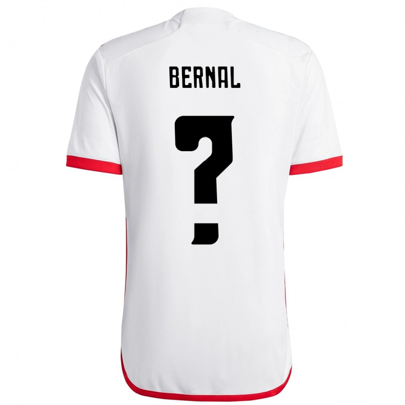 Danxen Mulher Camisola Scarlett Bernal #0 Branco Vermelho Alternativa 2025/26 Camisa Brasil