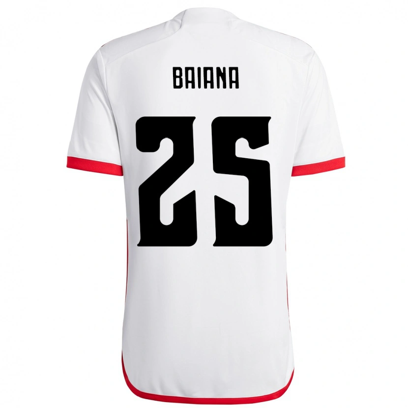 Danxen Mulher Camisola Larissa Baiana #25 Branco Vermelho Alternativa 2025/26 Camisa Brasil