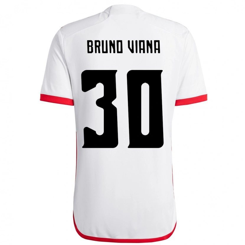 Danxen Mulher Camisola Bruno Viana #30 Branco Vermelho Alternativa 2025/26 Camisa Brasil