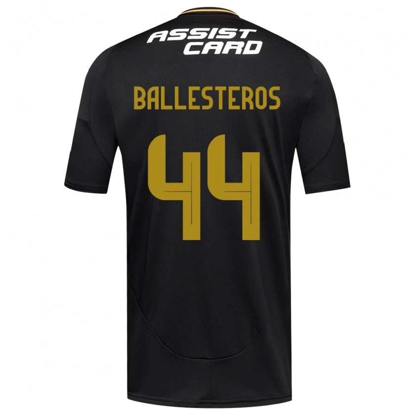 Danxen Mulher Camisola Martín Ballesteros #44 Preto Branco Alternativa 2025/26 Camisa Brasil