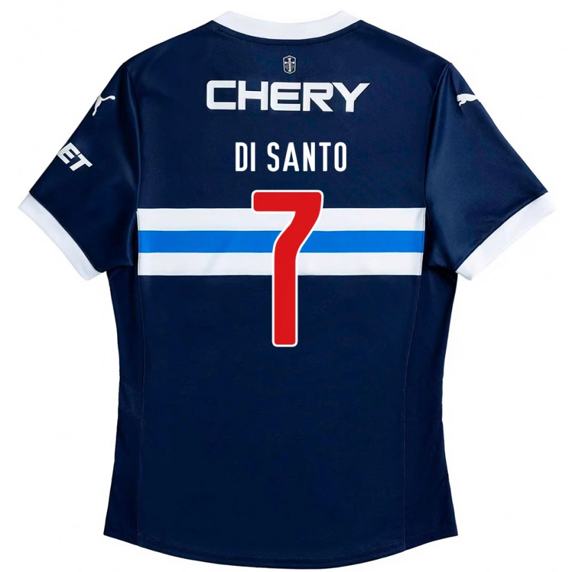 Danxen Mulher Camisola Franco Di Santo #7 Azul Royal Branco Alternativa 2025/26 Camisa Brasil