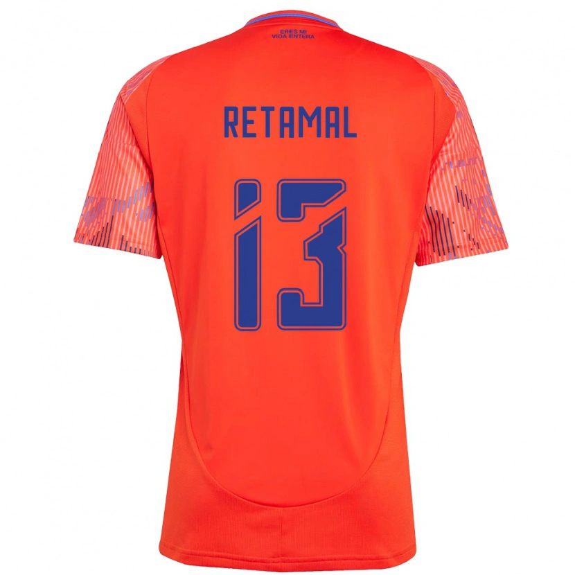 Danxen Mulher Camisola David Retamal #13 Laranja Vermelho Alternativa 2025/26 Camisa Brasil
