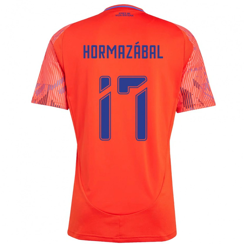 Danxen Mulher Camisola Fabián Hormazábal #17 Laranja Vermelho Alternativa 2025/26 Camisa Brasil