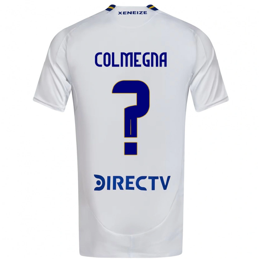 Danxen Mulher Camisola Agustín Colmegna #0 Branco Azul Alternativa 2025/26 Camisa Brasil