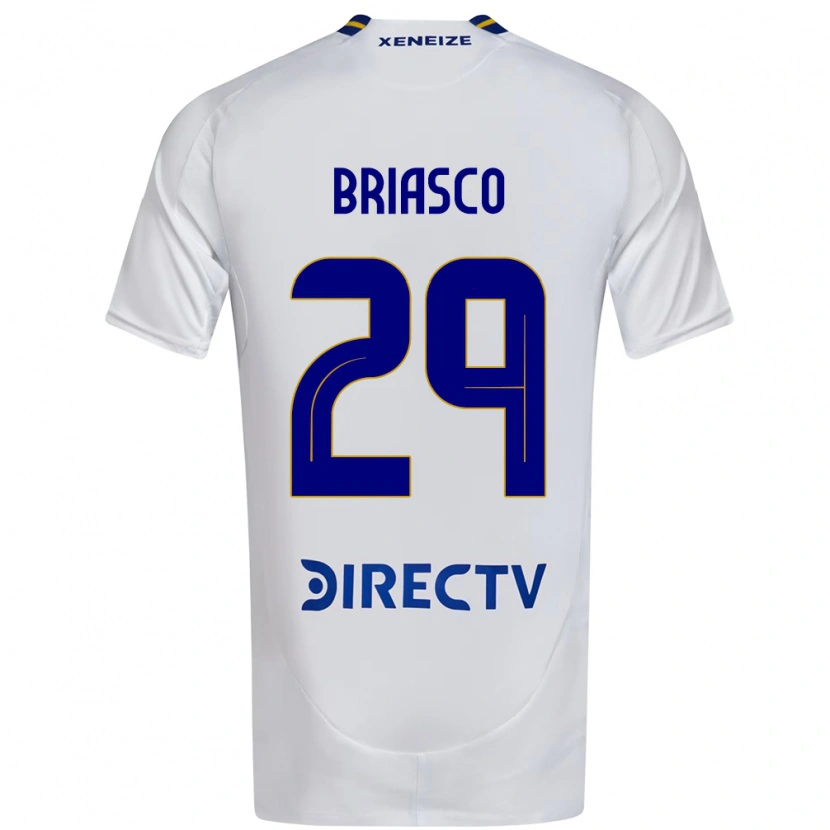 Danxen Mulher Camisola Norberto Briasco #29 Branco Azul Alternativa 2025/26 Camisa Brasil
