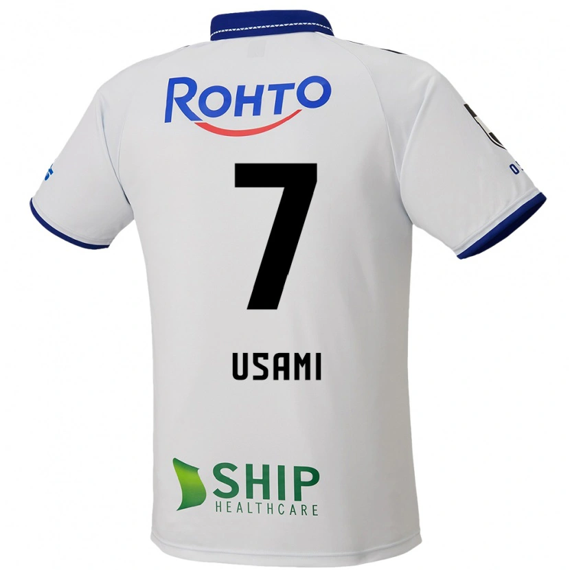 Danxen Mulher Camisola Takashi Usami #7 Branco Azul Preto Alternativa 2025/26 Camisa Brasil