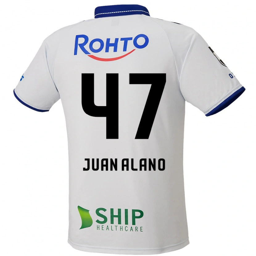Danxen Mulher Camisola Juan Alano #47 Branco Azul Preto Alternativa 2025/26 Camisa Brasil