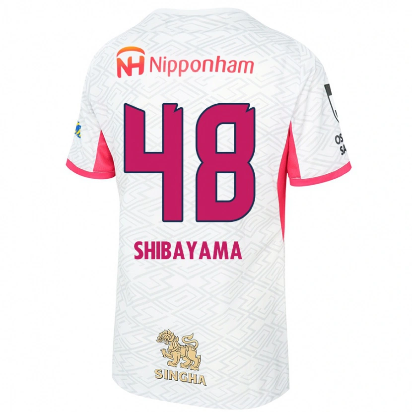 Danxen Mulher Camisola Masaya Shibayama #48 Branco Rosa Sakura Alternativa 2025/26 Camisa Brasil